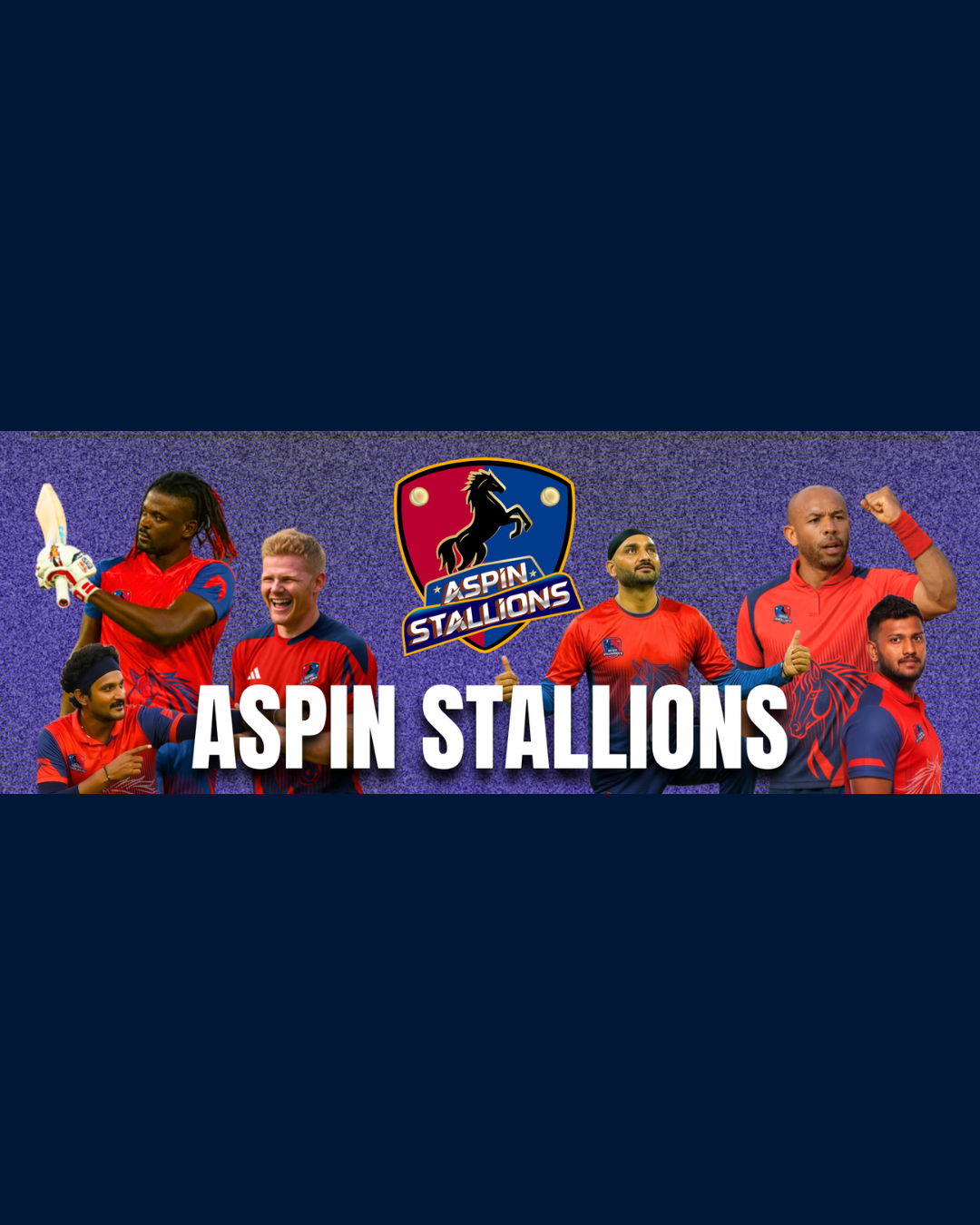 Aspin Stallions Cricket Franchise Official Team